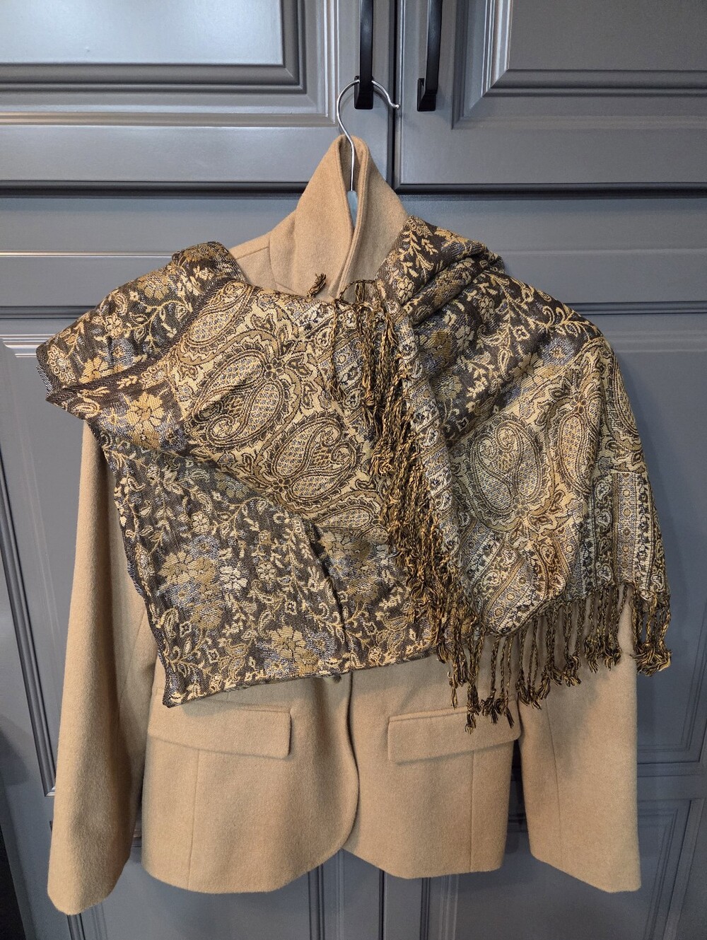 CASHMERE SILK BLEND WRAP LIKE NEW NEPAL MADE